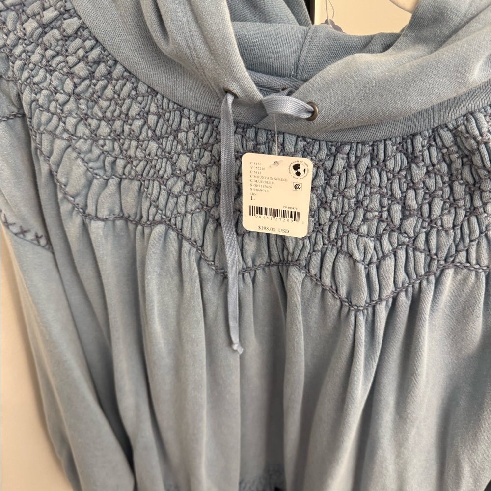 Free People Blue Hooded Dress - Picture 6 of 7